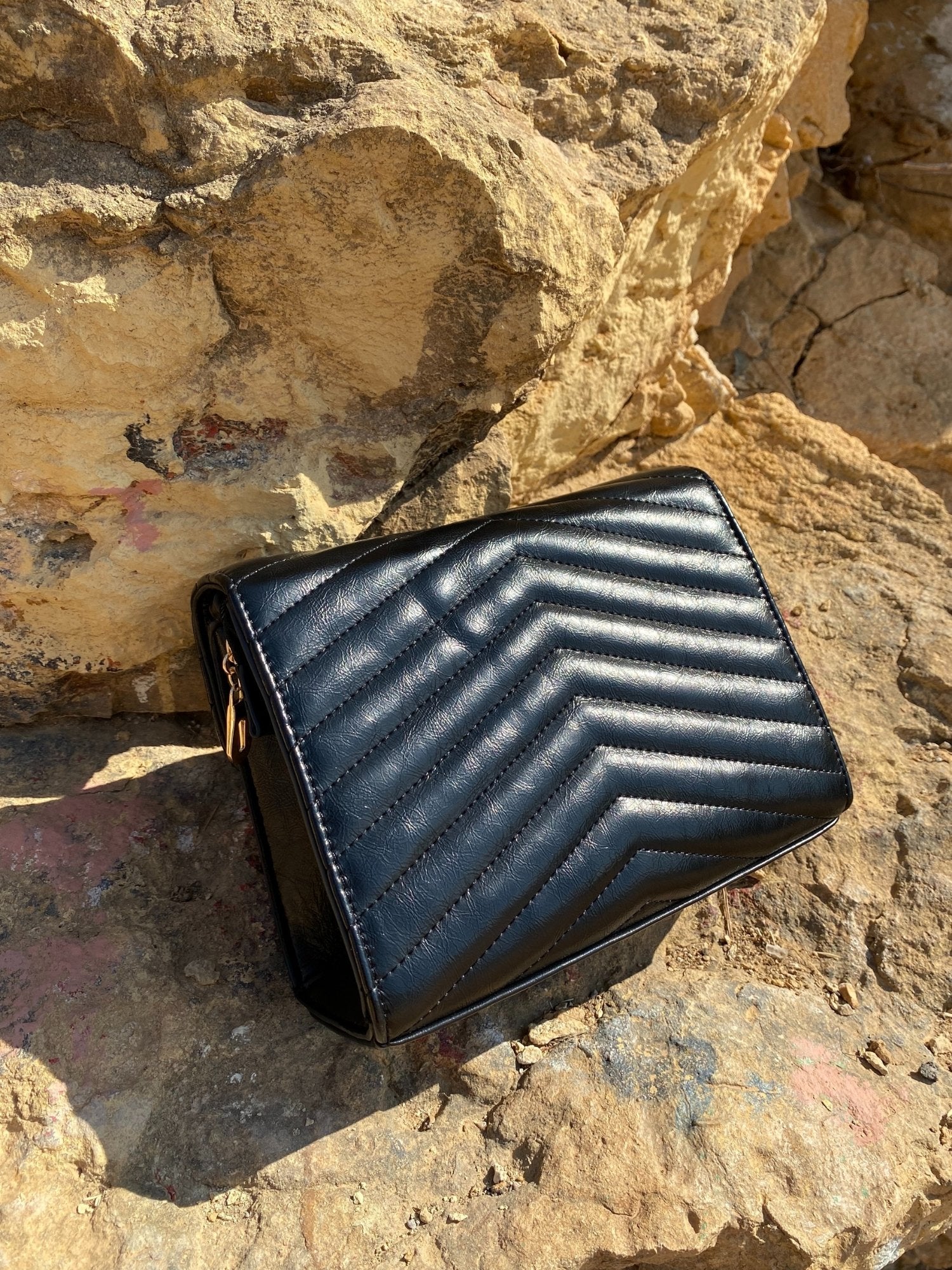 Quilted Leather Crossbody Bag - TrueHue