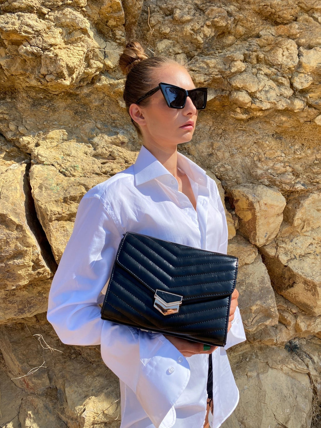 Quilted Leather Crossbody Bag - TrueHue