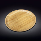 Bamboo Round Platter 13" inch | For pizza / Barbecue / Steak - TrueHue