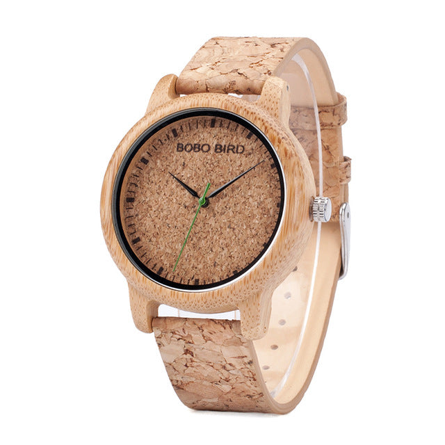 M12 Bamboo Wood Men’s Quartz Watch - TrueHue