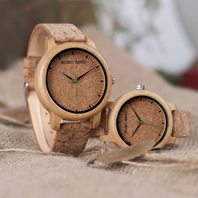 M12 Bamboo Wood Men’s Quartz Watch - TrueHue