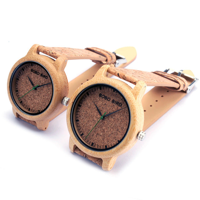 M12 Bamboo Wood Men’s Quartz Watch - TrueHue