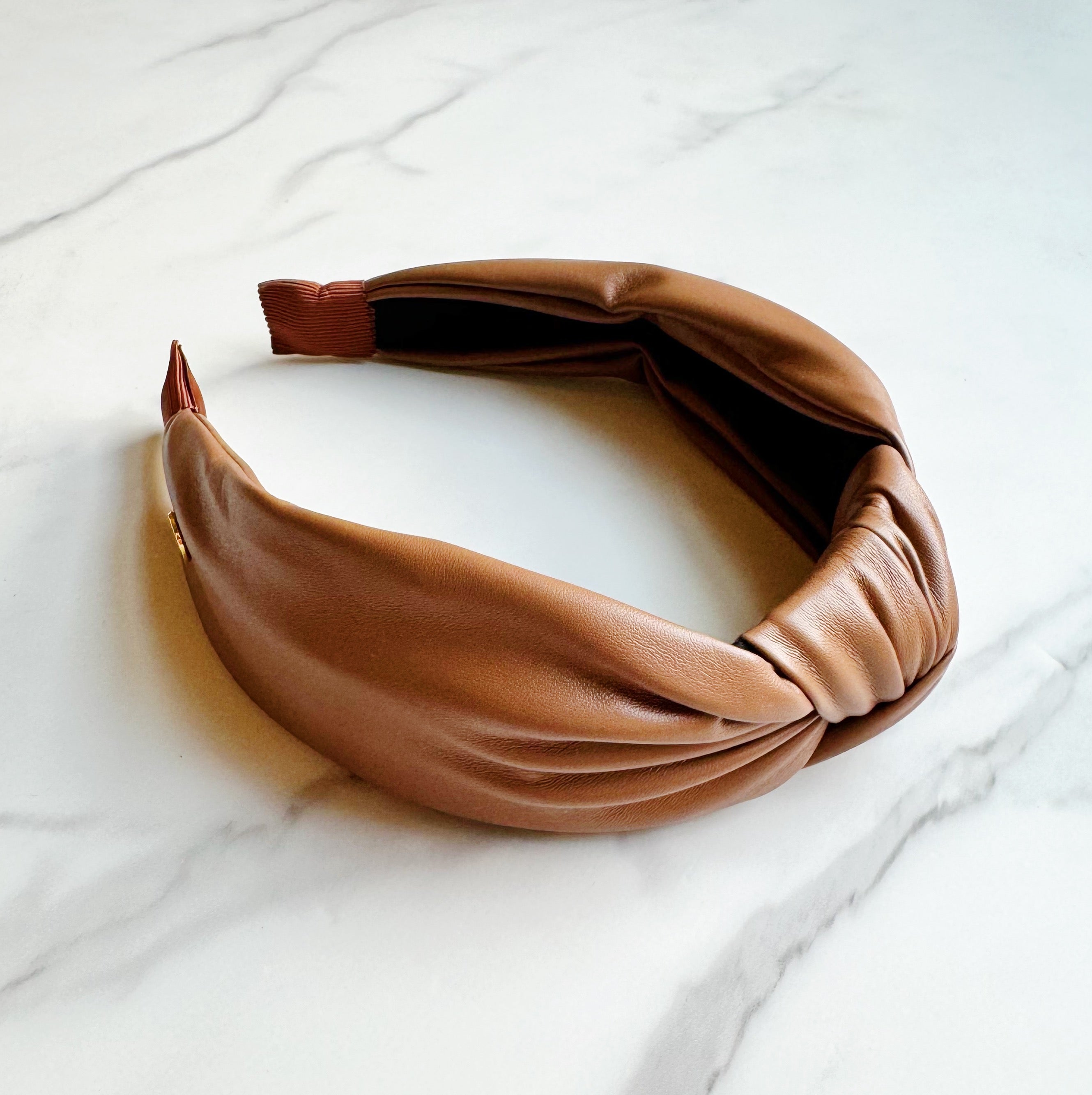 Knotted Leather Headband - TrueHue