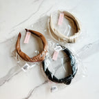 Knotted Leather Headband - TrueHue