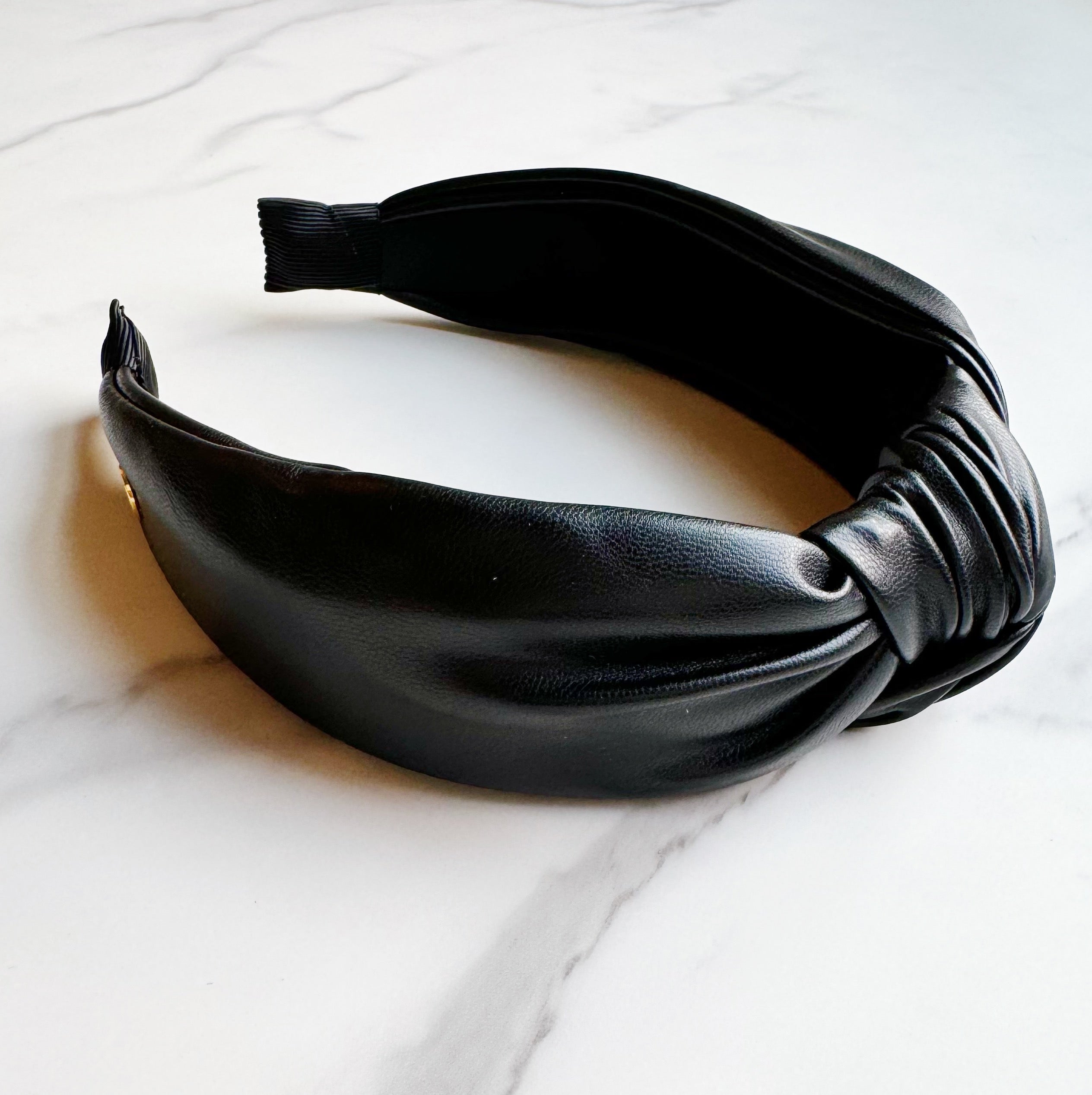 Knotted Leather Headband - TrueHue