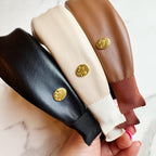 Knotted Leather Headband - TrueHue