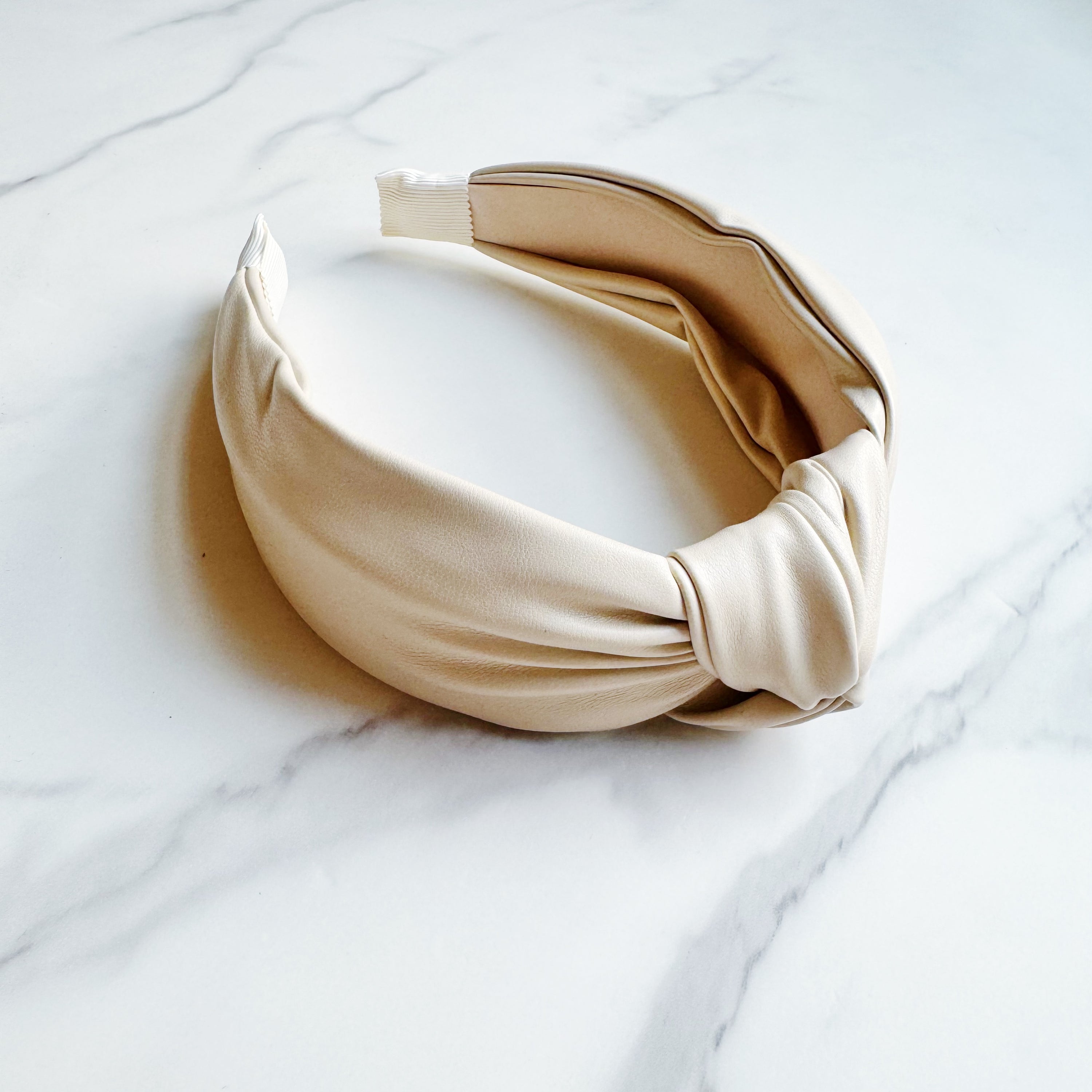 Knotted Leather Headband - TrueHue