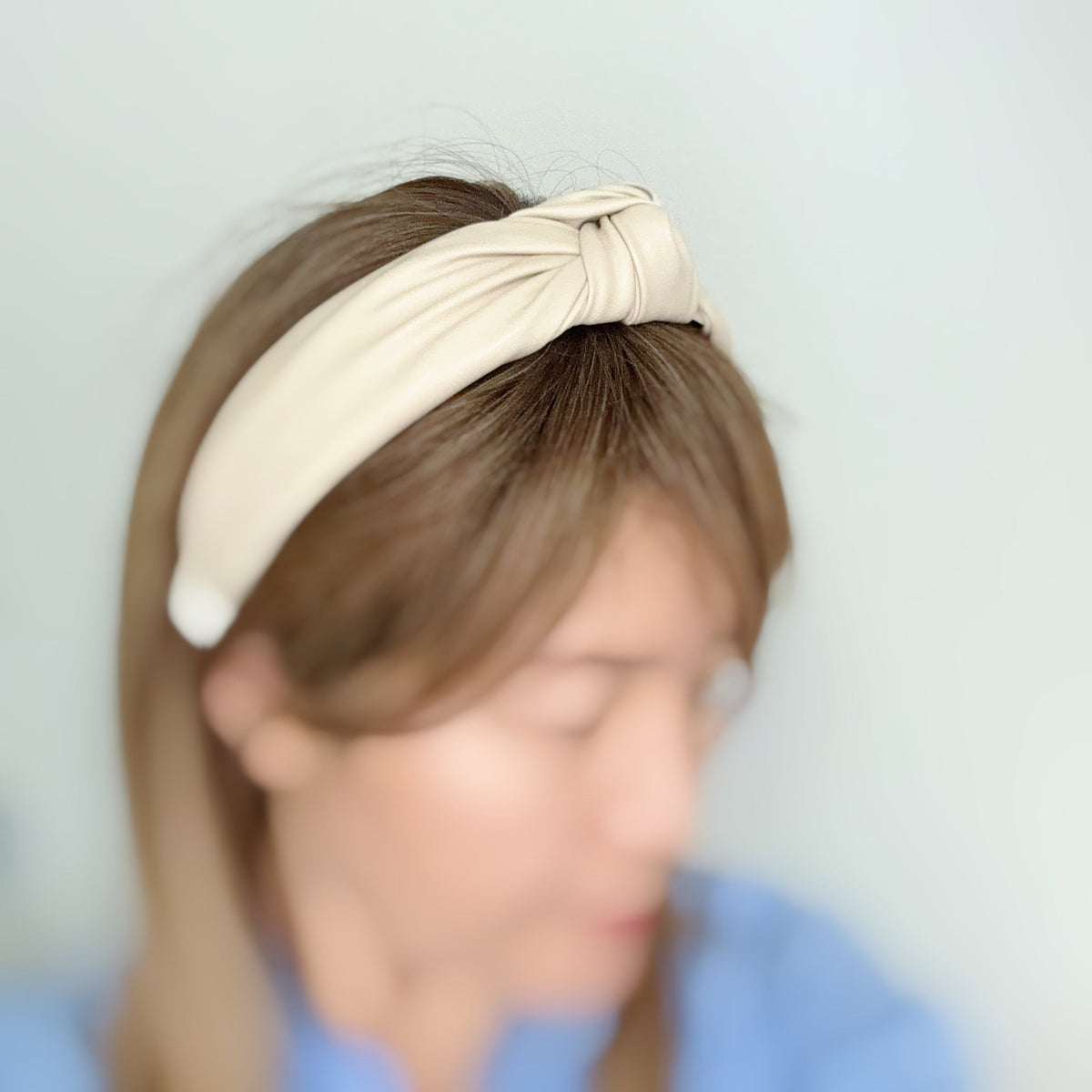 Knotted Leather Headband - TrueHue