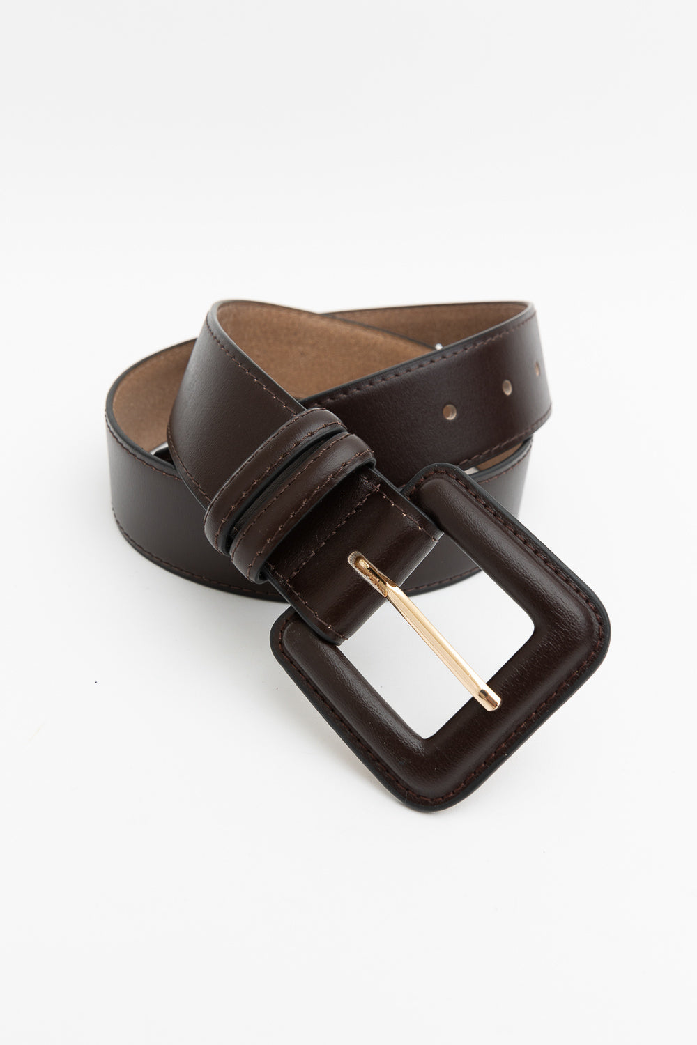 Men’s Genuine Leather Square Buckle Belt - TrueHue