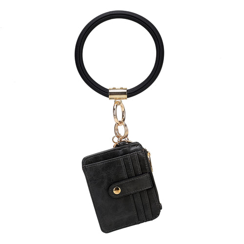 Jordyn Vegan Leather Keychain Wallet - TrueHue