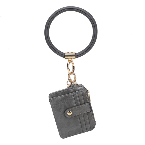 Jordyn Vegan Leather Keychain Wallet - TrueHue