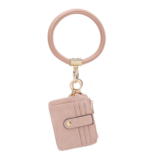Jordyn Vegan Leather Keychain Wallet - TrueHue