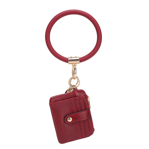 Jordyn Vegan Leather Keychain Wallet - TrueHue