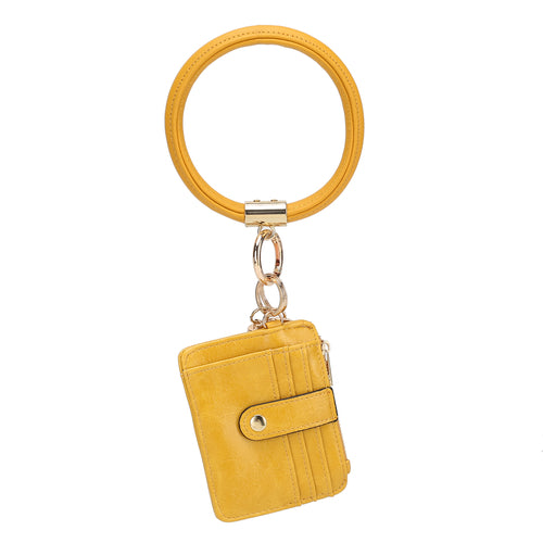 Jordyn Vegan Leather Keychain Wallet - TrueHue