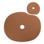 Rust Brown Leather Placemat & Coaster Set - TrueHue