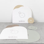 Rust Brown Leather Placemat & Coaster Set - TrueHue