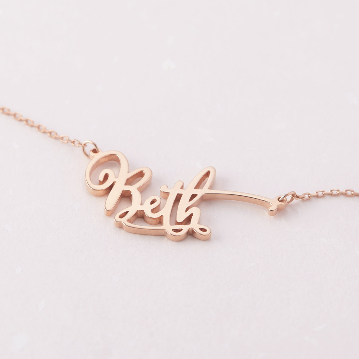 Gold Nameplate Necklace for Teens - TrueHue