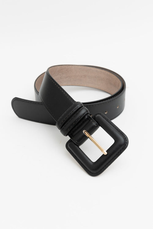 Men’s Genuine Leather Square Buckle Belt - TrueHue