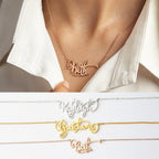 Gold Nameplate Necklace for Teens - TrueHue